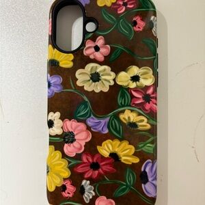 Surprise Songs Piano Floral Pattern Phone Case - Multicolor